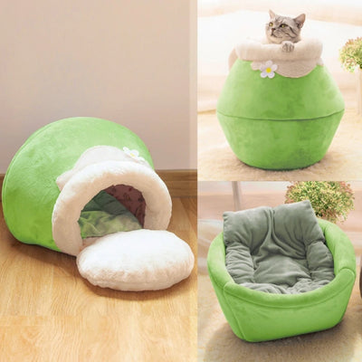 3 in 1 Transformer Bed and Cave Cat Cushion.