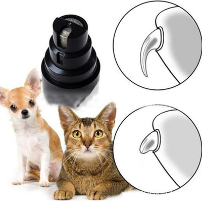 Rechargeable Electric Pet Nail Trimmer with Replaceable Diamond Bit