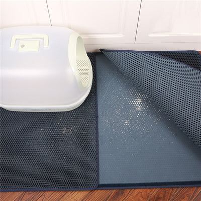 Waterproof Pet Cat Litter Mat Double Layer cat Litter Trapping Litter