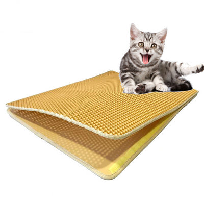 Waterproof Pet Cat Litter Mat Double Layer cat Litter Trapping Litter