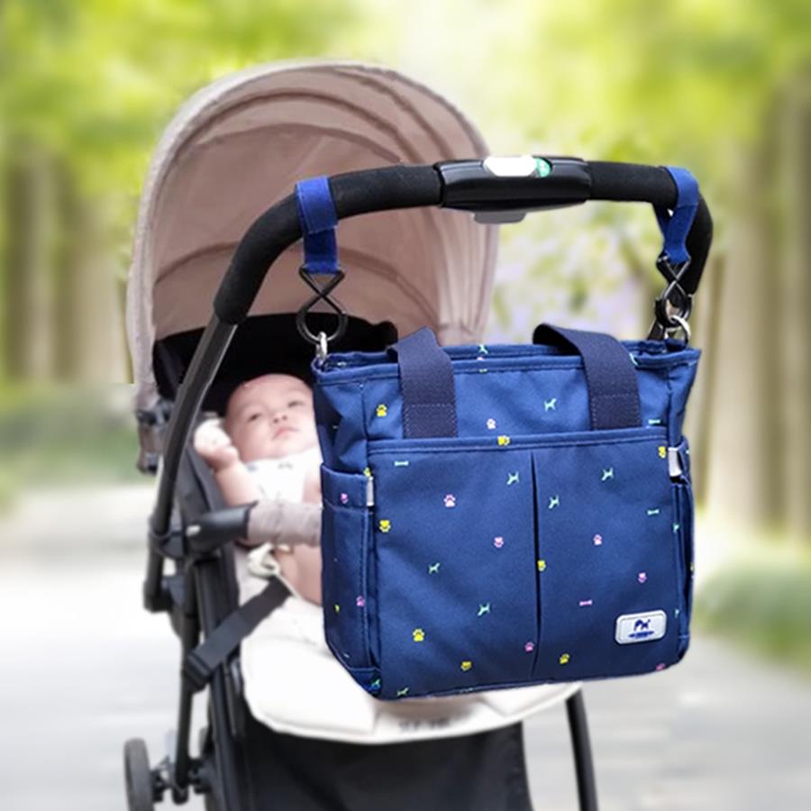 Large Multi-Purpose Bag with Zipper, ideal for a Stroller or Shoulder