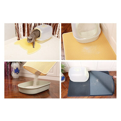 Waterproof Pet Cat Litter Mat Double Layer cat Litter Trapping Litter