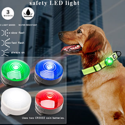 LED Safety Light for Pet Collar Backpack with Waterproof and Battery