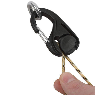 Knot-Free Cord Tightening Carabiner (1 Pair With Rope)